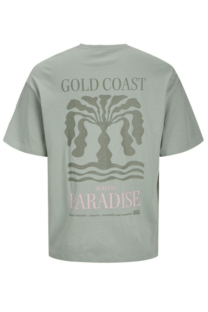 JJEAMES TEE SS CREW NECK 12268471 ICEBERG GREEN